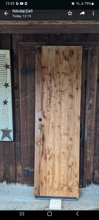 Cedar finished door
