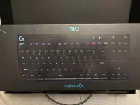 Logitech pro mechanical keyboard with GX Blue Clicky switches