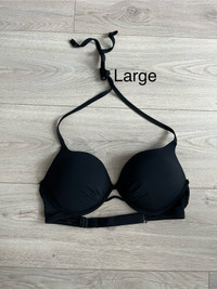 Black Bikini Top Size Large