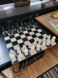 Antique Marble Chess Board 