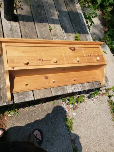 Handmade wooden shelf, View more