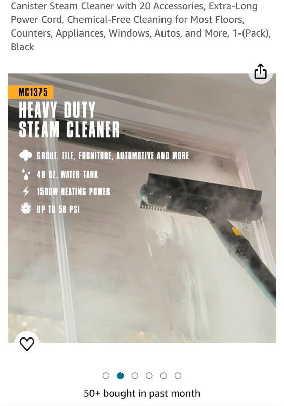 Mc CULLOCH DELUX CANNISTER STEAM CLEANER in Vacuums in Dartmouth - Image 3