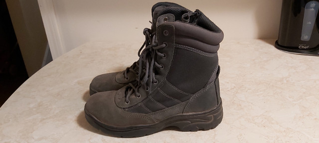 NORTIV 8 Men's Military Tactical Work Boots Side Zipper Leather in Men's Shoes in Annapolis Valley - Image 3