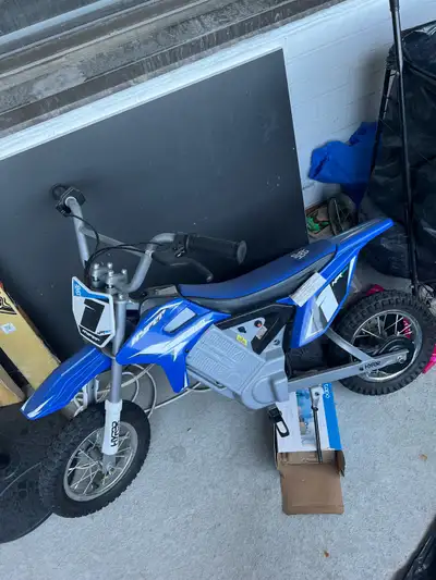 Really good condition dirbike comes with charger and everything my son has become older so he doesnt...