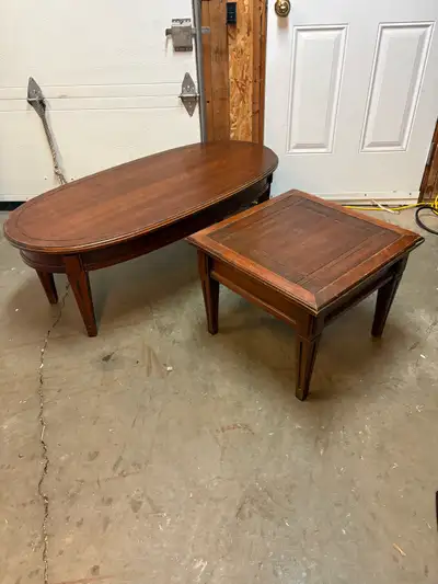 Solid Wood Coffee Table + End Table Set, View more