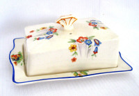 PETIT FROMAGER PORCELAINE VINTAGE PORCELAIN CHEESE DISH