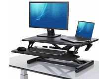 Seville Classics Airlift Height Adjustable Sit Stand Desk 1