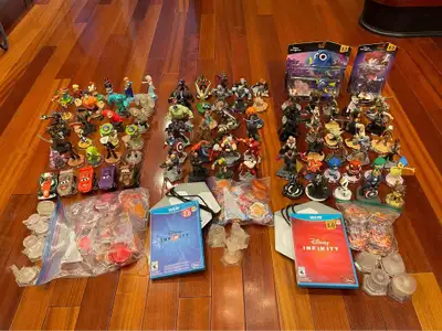 76 DISNEY INFINITY FIGURES LEFT, 95+ POWER DISCS, View more