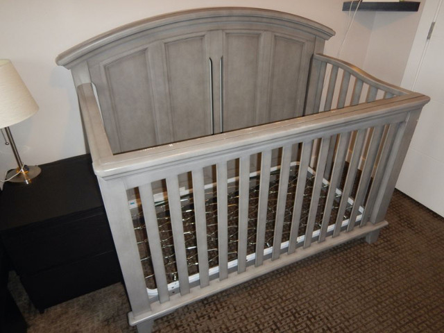WestWood Design Jonesport Convertible Crib, in Cloud Grey, $300 in Cribs in Saskatoon - Image 2