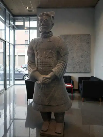 RARE VINTAGE TERRACOTTA WARRIOR STATUE – GENERAL (STANDING), View more