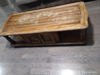 Antique Solid Pinewood Coffee Table/Stand