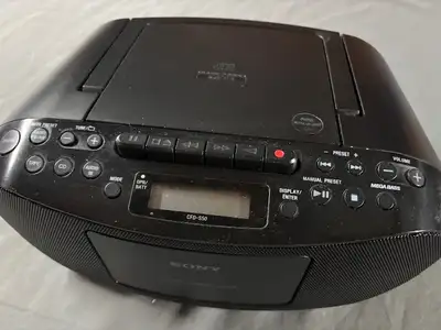 Sony Radio/CD/Cassette player, View more