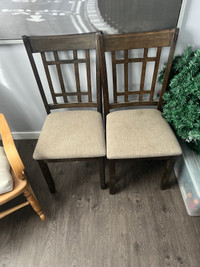 2 Kitchen Table Chairs. Price includes both chairs.