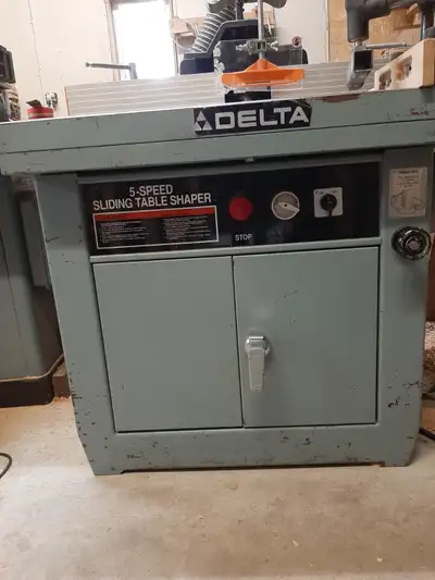 Delta 43-797C  5 speed 7.5hp spindle shaper, View more