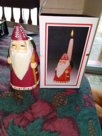 Christmas candle holder Santa