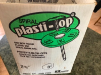 Plastitop 3” Spiral nails, Plastic Ring Spiral shank