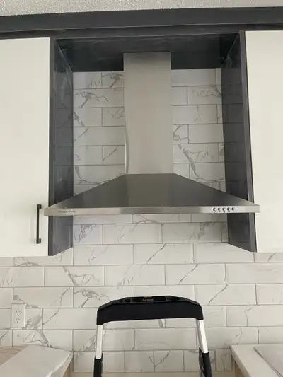 wall mount range hood installation , View more