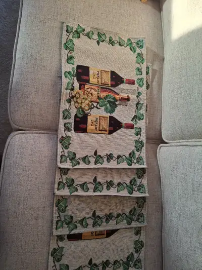 4 Wine themed Placemats, View more