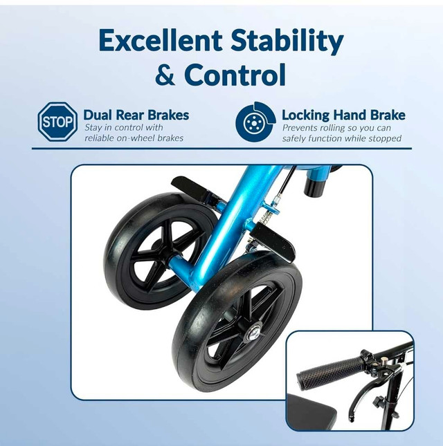 NEW KneeRover Economy Knee Scooter Steerable Knee Walker Crutch  in Health & Special Needs in Strathcona County - Image 3