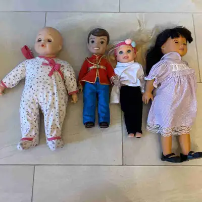 4 miscellaneous baby dolls, View more