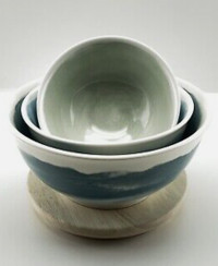 Pepper + Vetiver Nesting Bowl Set  OCEANIA by Erin Wolf