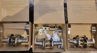 1 paur of Brushed Nickel Door Handles, View more
