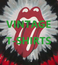 Vintage ROLLING STONES concert t-shirts