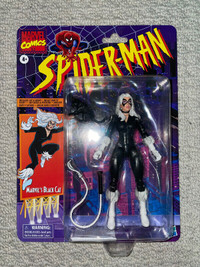 Marvel Legends Black Cat retro card Spider-Man - brand new