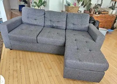Three seater sectional sofa in good condition cash on delivery , View more