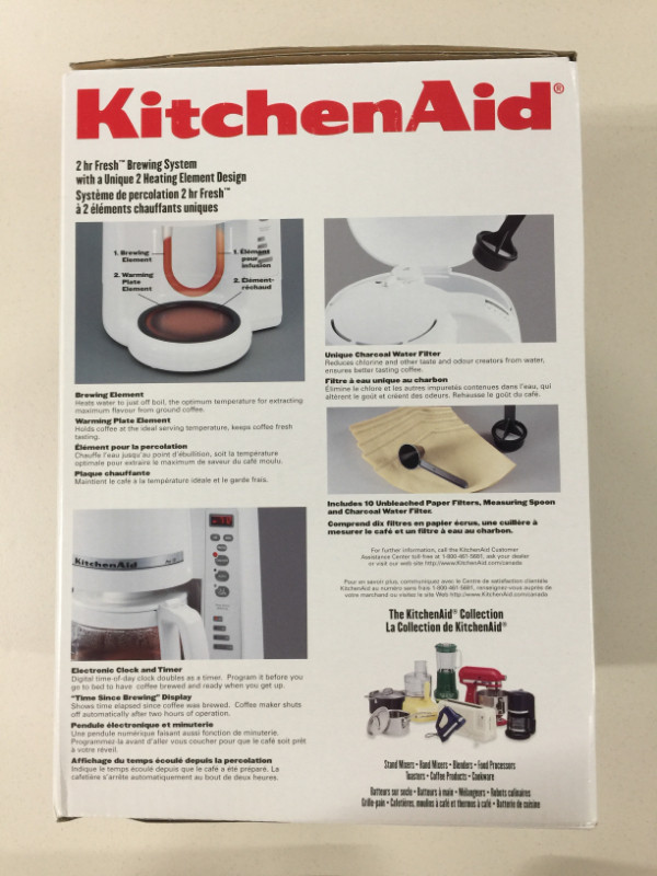 10-Cup KitchenAid coffee maker with programmable control (BNIB) in Coffee Makers in Markham / York Region - Image 4
