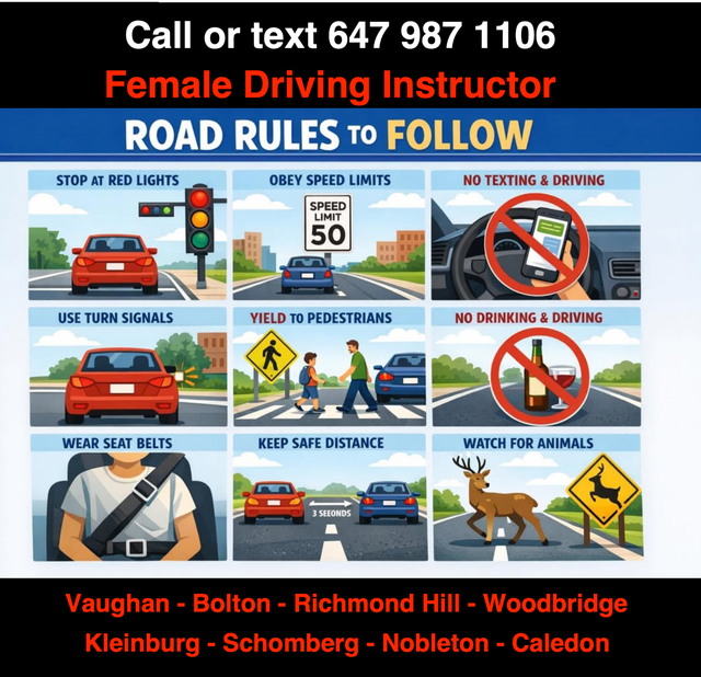 Female Driving Instructor G/G2 Training MTO Licensed565629672700006407