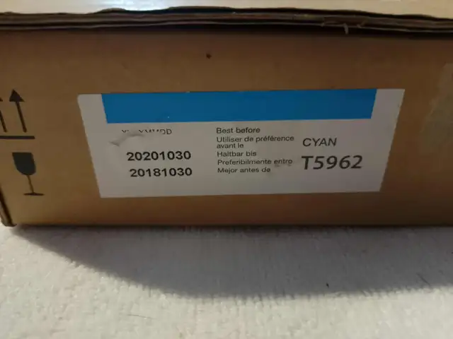 Epson T5962 Cyan Genuine Ink Cartridge 350ml for Epson Stylus in Printers, Scanners & Fax in Mississauga / Peel Region - Image 2