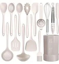 Silicone Cooking Utensils Set - 446°F (BPA Free) BRAND NEW