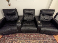 Leather Recliner Seats - home theatre seats