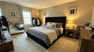 Never Used!! queen size bedframe with storage facility | DM FOR$, View more