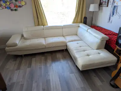 Danish Modern Style White Sectional , View more