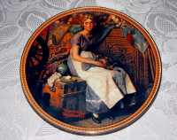 Norman Rockwell "Dreaming in the Attic" Plate Limited Edition