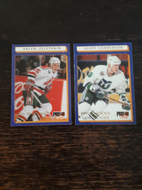 1992-93 Pro Set Hockey "Rookie Goal Leader" Insert Cards