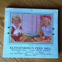 1971 Calendar / Book Keeper Klingenberg's, Tilsonburg, ON  $3.00