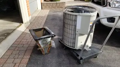 Central Air Conditioner and evaporator coil for sale Payne Model #PA10JA036000ACAA Serial #3203E2561...
