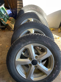 4 winter tires on alloy rims 195/65R15