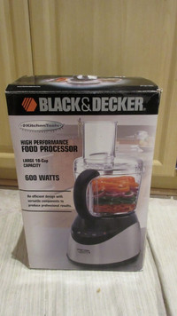 New 600W, 10cup stainless food processor