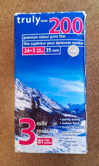AGFA(?) 35mm colour, 200 ISO film. 27 exposures per roll.