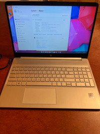 HP 15.6" Laptop - Natural Silver (Intel Core i3-1215U/512GB SSD/