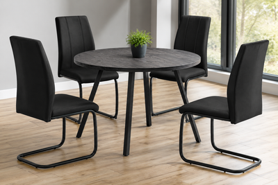 4-Piece Round Dining Table Set, View more