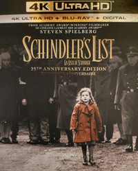 Schindler's List 4K UHD - $20/OBO