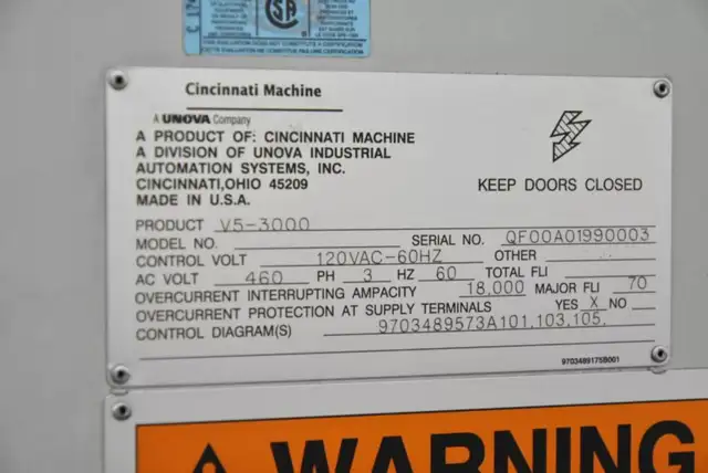 Cincinnati V5-3000 - Centre usinage vertical CNC 5 axes in Other in Drummondville - Image 10