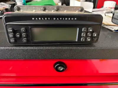 Factory Harley Davidson stereo from a 2010 Street Glide. Works fine, no issues $200