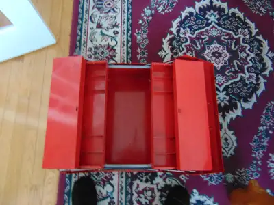 Large Red Husky Tool Kit with 5 storage compartments, View more