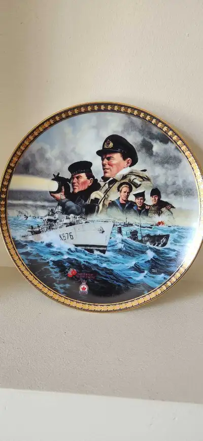 David Craig From EastTo Western Sea Canada Remembers Collectible Plate.